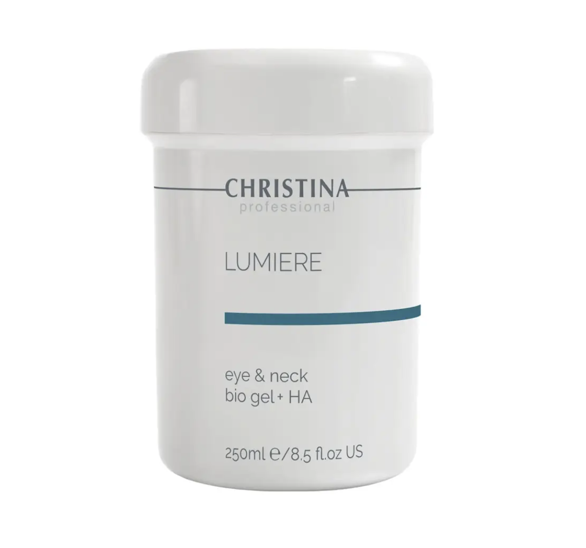 EYE & NECK BIO GEL + HA LUMIERE CHRISTINA Гель люміре з гіалуроновою кислотою для шкіри навколо очей 250 мл, фото 1