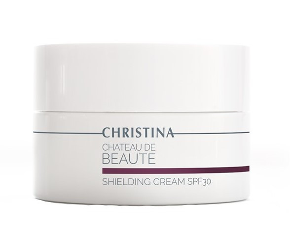 Захисний крем із SPF 30 SHIELDING для денного догляду за шкірою обличчя CREAM CHATEAU DE BEAUTE CHRISTINA 50 мл, фото 1