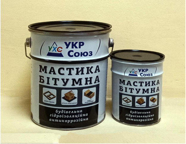 Мастика бітумна гідроізоляційна УХС (ж/відро 3,5 кг) «УКРСОЮЗ»