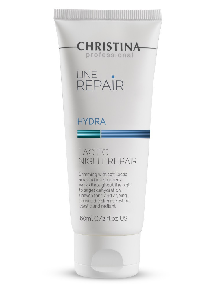 Крем для обличчя LACTIC NIGHT REPAIR LINE REPAIR HYDRA CHRISTINA "Нічне відновлення" з молочною кислотою 60 мл, фото 1