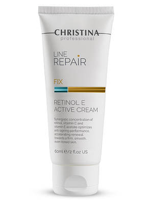 Крем із ретинолом та вітаміном Е для всіх типів шкіри RETINOL E ACTIVE CREAM LINE REPAIR FIX CHRISTINA 60 мл