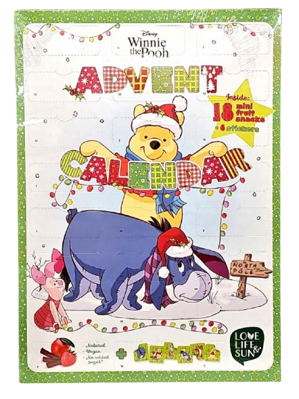 Адвент-календар з пастилою та татуюваннями Вінні-Пух Disney Winnie the Pooh Advent Calendar 180г