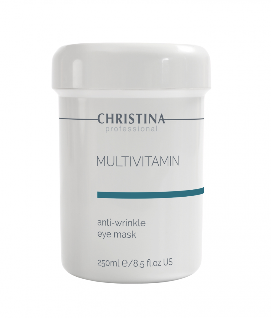 Маска проти зморшок навколо очей MULTIVITAMIN ANTI-WRINKLE EYE MASK CHRISTINA 250 мл мультивітамінна, фото 1