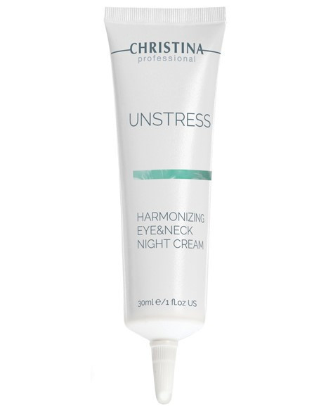 Нічний крем для шкіри навколо очей та шиї HARMONIZING EYE & NECK NIGHT CREAM UNSTRESS CHRISTINA 30 мл, фото 1