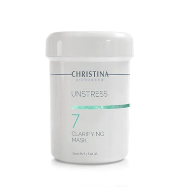 Очищувальна маска для обличчя для всіх типів шкіри заспокійлива CLARIFYING MASK UNSTRESS CHRISTINA (крок 7) 250 мл
