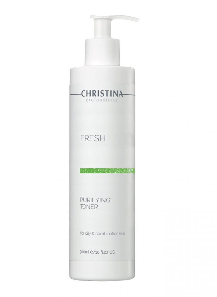 PURIFYING TONER FOR OILY & COMBINATION SKIN FRESH CHRISTINA Очищувальний тонік з лемонграсом для жирної шкіри 300 мл, фото 1