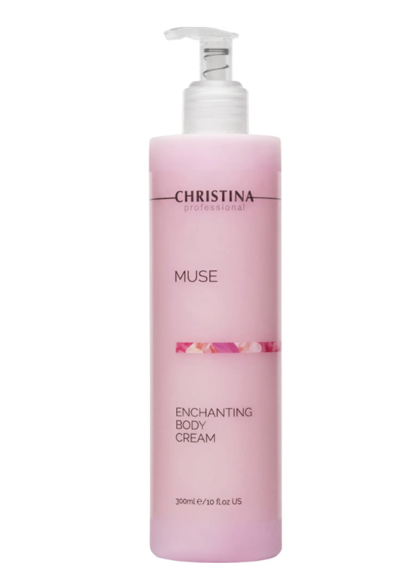 Крем для тіла ENCHANTING BODY CREAM MUSE CHRISTINA 300 мл омолоджуючий зволожуючий для всіх типів шкіри, фото 1