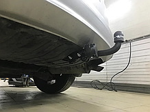 Фаркоп Honda CR-V IV 2012-2018 (Хонда СРВ 4) польський, гак на болтах, фото 6