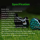 ⇒ AFUL Performer 5+2 (Performer7) - гібридні навушники, з архітектурою 2DD+4BA+1Planar (Jack 3.5), фото 7