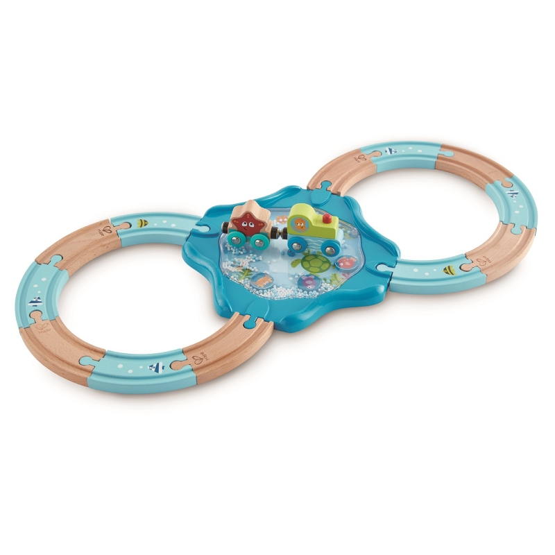 Залізниця Підводний світ Hape (15 елементів, поїзд) E3827