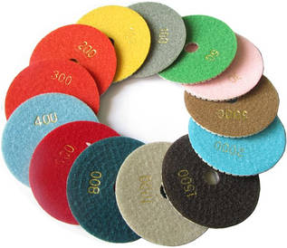 Набір Черепашок D-100мм 13шт., алмазних гнучких шліфувальних кругів