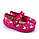 Тапочки в садок на дівчинку рожеві текстильне взуття Vitaliya Віталія Україна, фото 6