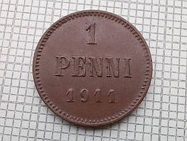 1 пенні 1911 г. Царська Россія