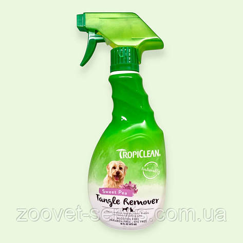Спрей TropiClean Tangle Remover для розплутування ковтунів у собак і котів, 473 мл, фото 1