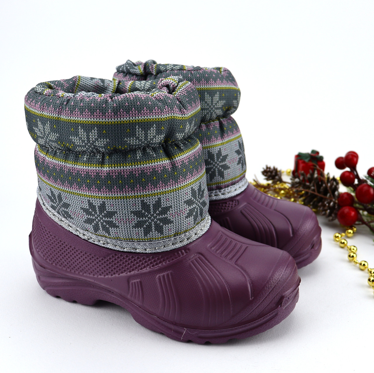 Дитячі теплі дутики на дівчинку хутро тм Vitaliya розмір