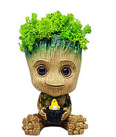 Кашпо зі стабілізованим мохом Грут горщиків із птенцем G9(3)