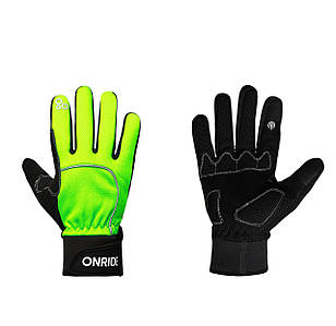 Рукавички ONRIDE Icy 10 колір неон жовтий розмір 2XL