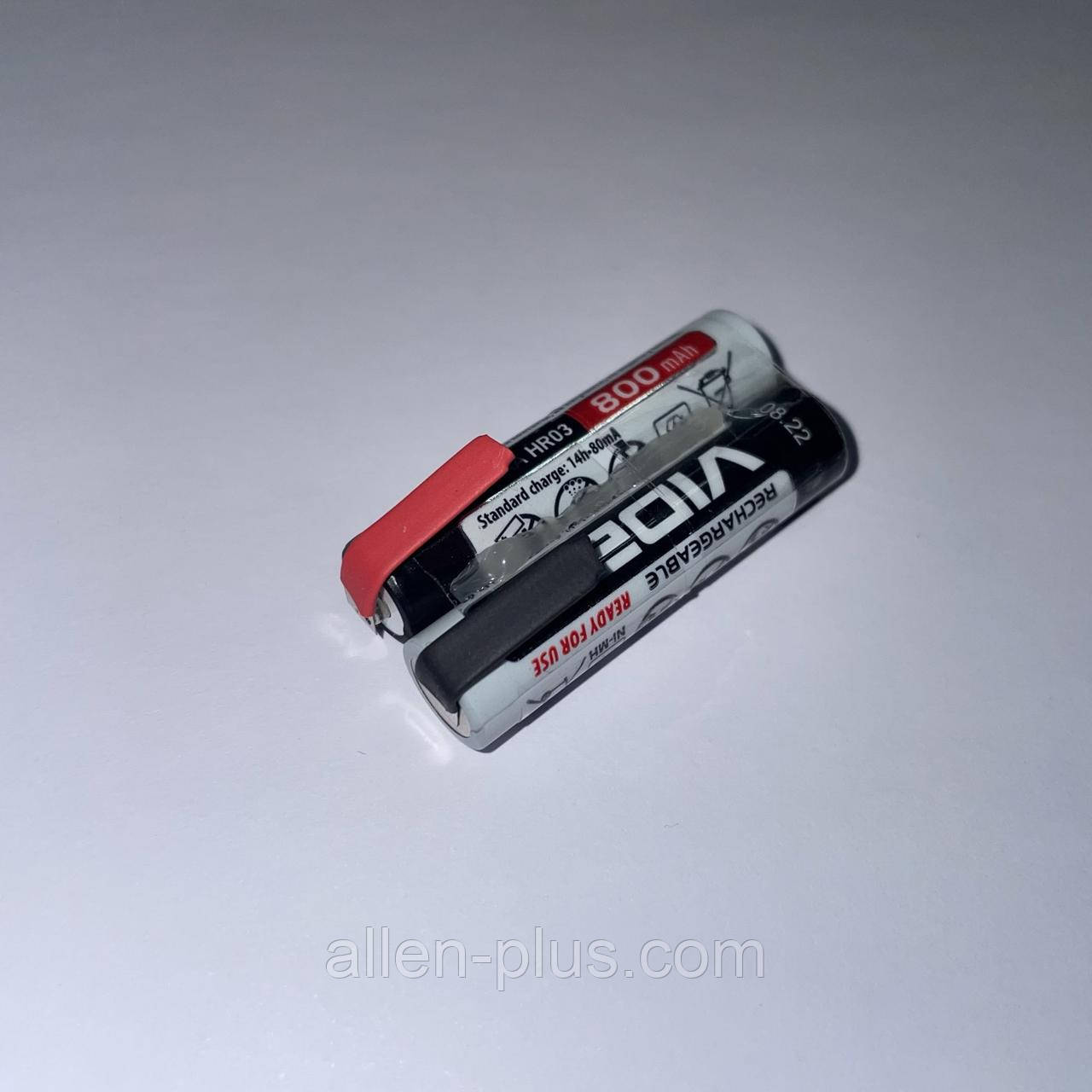 Акумуляторна збірка 2.4 V Videx AAA Ni-MH 800 mAh x2 (Батарея АAАХ2, 2.4V)