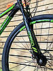 Велосипед гірський спортивний 29 Corso Genesis GN-29265 чорно-зелений на зріст 156-170 см УЦІНКА ПОДРЯПИНИ НА РАМІ !, фото 5