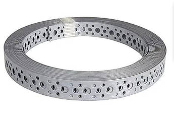 Стрічка перфорована 10 мм нержавійка (рулон 50 м.)