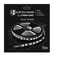 LED-стрічка 9 Вт 24 В SMD2835 120 діодів, 900 Лм, нейтральний білий 4000К, серія Simple Electro House by Rishang