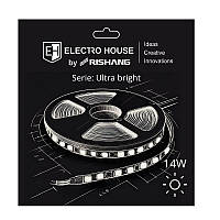 LED-стрічка 14Вт 24В SMD2835 180 діодів, 1400 Лм, холодний білий 6500К, серія Ultra Bright Electro House by