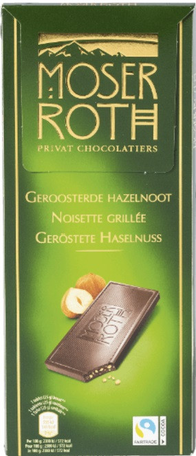 Шоколад Чорний з Смаженою Фундуком Мозер Рот Moser Roth Gerostete Hazelnuss 125 г Німеччина, фото 1