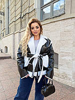 Дублёнка косуха кожаная на меху