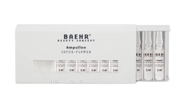 Ампули для обличчя з екстрактом лотосу проти старіння Baehr Ampulle Lotus-Flower, 2мл 10 шт, фото 1