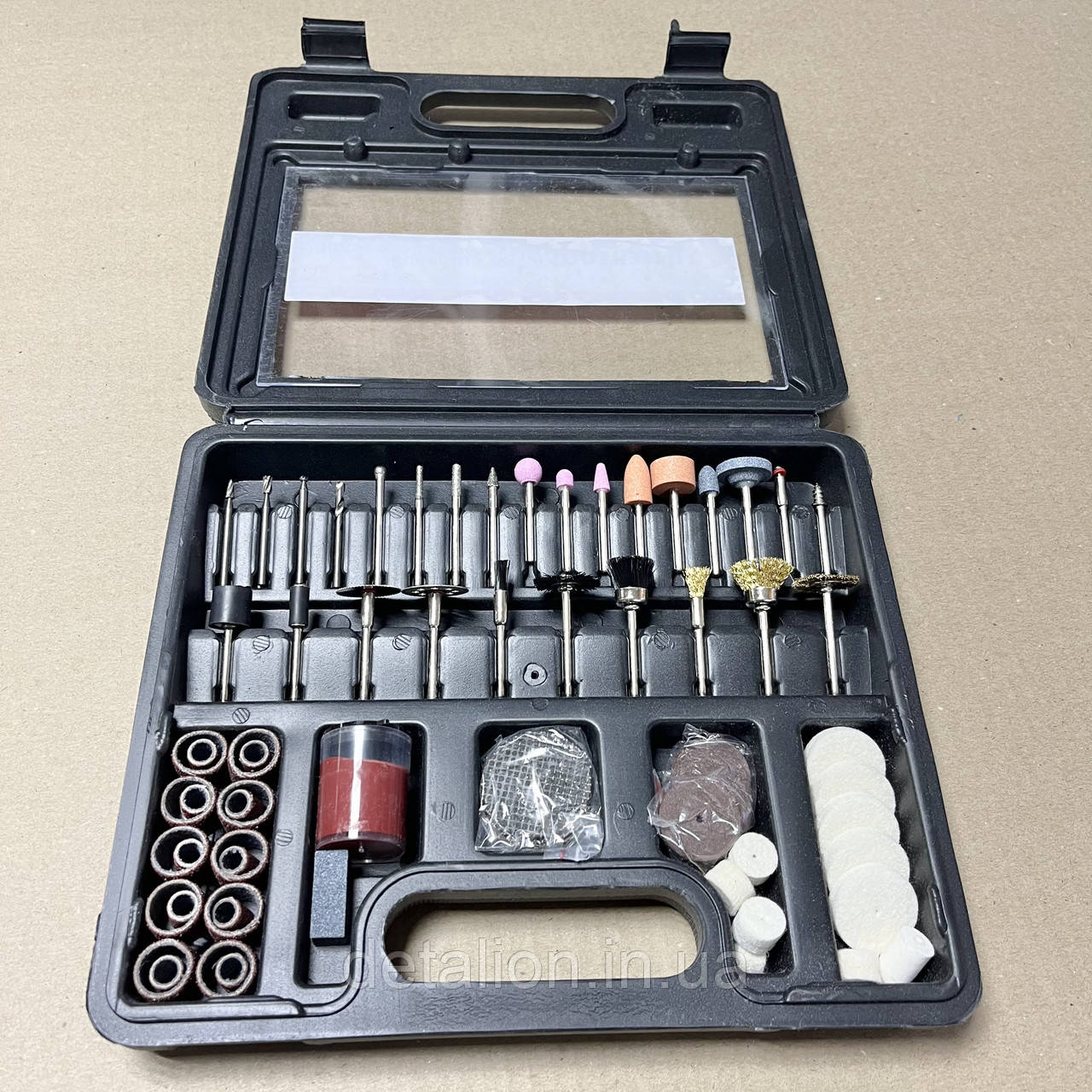 Комплект аксесуарів для гравера WT-0516 і DT-0517 100 од. INTERTOOL BT-0013, фото 1