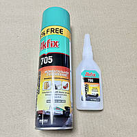 Универсальный Экспресс Клей с Активатором 705,Akfix 500мл+125 мл. GA066