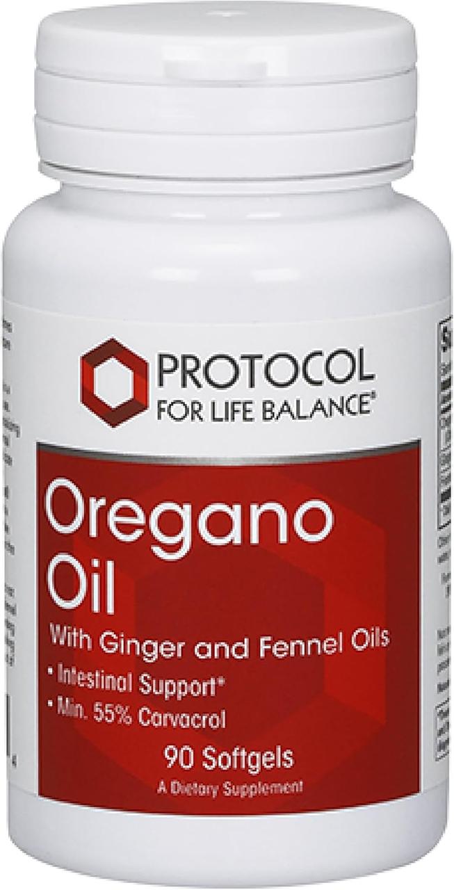 Protocol for Life Balance Oregano Oil / Олія орегано 181 мг 90 капсул, фото 1