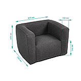 Надувне крісло сіре SW-00002292, фото 3