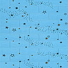 Самоклеюча 3D панель 700х770х3мм Блакитні зірки (321) SW-00001342