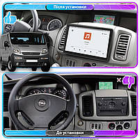Штатна магнітола Lesko для Opel Vivaro A 2001-2006 екран 10" 4/64 QLED CarPlay 4G Wi-Fi GPS 360 Prime 1 шт., фото 2