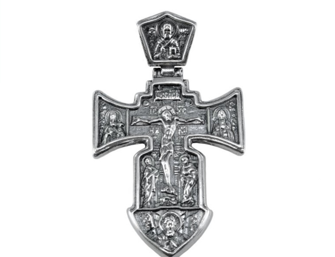 Срібний хрестик чернений