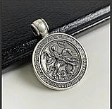 Срібна підвіска "Чудо Святого Георгія" — символ захисту, віри та перемоги над злом., фото 2
