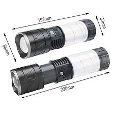 Ліхтар зі світильником CH-5021-TG+COB, Li-Ion аккум., ЗУ Type-C, zoom, фото 3