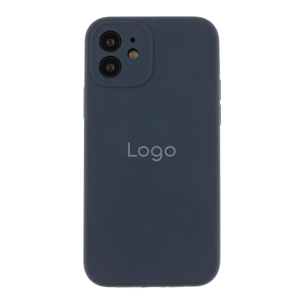 Чохол Silicone Case Full Size with Frame для iPhone 12 Колір 08.Dark Blue, фото 1
