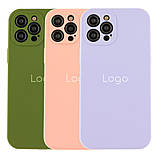 Чохол Silicone Case Full Size with Frame для iPhone 12 Pro Max Колір 15.Dark Grey, фото 2