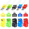 Конектор RJ45 5e, 6 cat прохідний Zoerax,червоний, фото 4