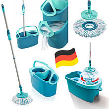 Турбошвабра з відром Leifheit Clean Twist Disc Mop Ergo 52101 (вимк, 6 л, Німеччина)