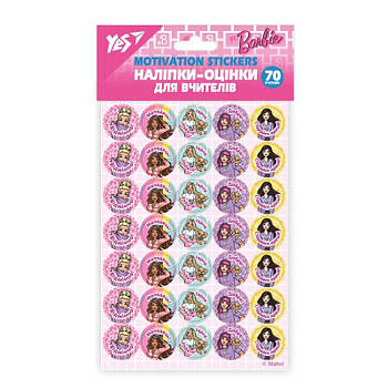 Наклейки-оцінки Yes "Barbie" 955388