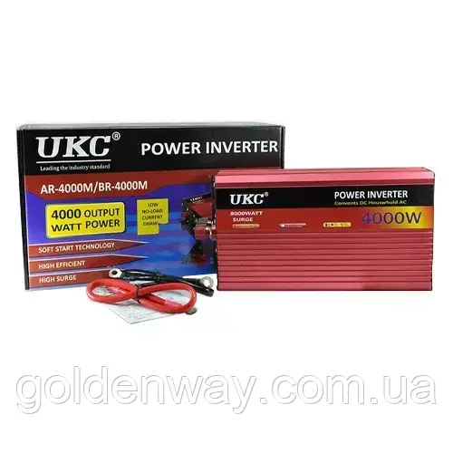 Автомобільний перетворювач напруги інвертор POWER INVERTER з 24V на 220 AC/DC 4000W 4000 Вт