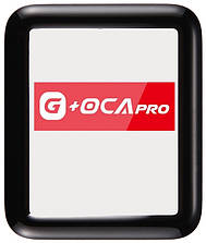 Скло дисплея Apple Watch 1 42 mm чорний з OCA-плівкою оригінал G+OCA PRo
