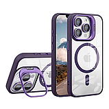 Чохол TPU+PC+Metal Stand Case with MagSafe and Camera Lenses для iPhone 13 Pro Max Колір Black, фото 2