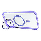 Чохол TPU+PC+Metal Stand Case with MagSafe and Camera Lenses для iPhone 13 Pro Max Колір Black, фото 6