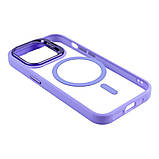 Чохол TPU+PC+Metal Stand Case with MagSafe and Camera Lenses для iPhone 13 Pro Колір Black, фото 7