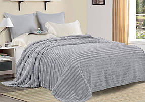 Плед із мікрофібри Велсофт Шарпей Преміум сірий 200х220 см