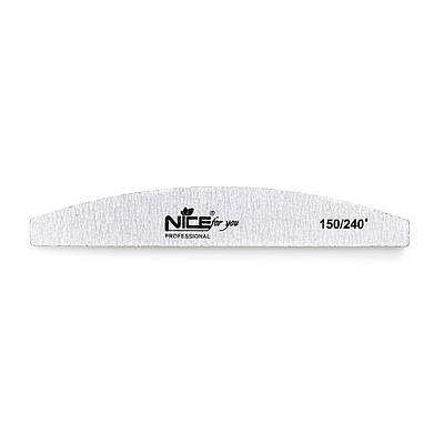 Двостороння пилка для нігтів Nice for you 150/240 місяць